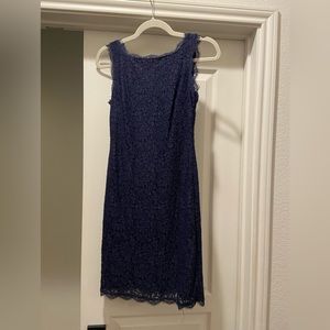Adriana Papel navy lace dress
